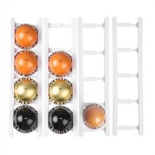 Adhesive Coffee Pod Holder for VertuoLine, Holds 20 Capsules - Wall or Cabinet Mounted Coffee Capsule Rack