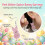 (Pink) Glitter Easter Bunny Earrings - 50 Char 1