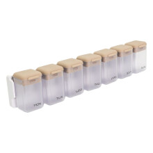 Travel Weekly Pill-Organiser Magnetic Removable PillBox 7 Day Portable Medicine Dispenser for Home Travel