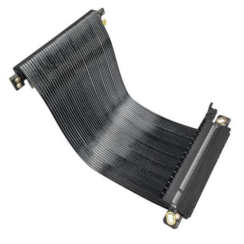 Ultra PCIe 5.0 X16 Riser Cable RTX5080 RTX4090 Silver-Plated Shielded Reverse Vertical Mount for ITX A 2