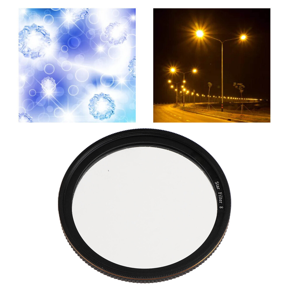 Adjustable Starburst Filter 62Mm Hd Starlight Camera Filter For Digital Dslr 4991388143914