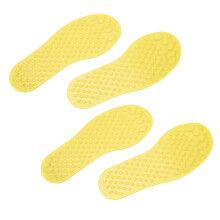 Fußförmige Bodenmarkierungen aus PVC, rutschfest, für den Klassenraum, gelb, 21,8 cm, 2 Paar