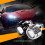 Luz de Farol de Carro de 2,5 Polegadas H1 Lâmpada Xenon Universal LED Farol de Carro Luz de Farol Alto e Baixo Prateada LHD 4