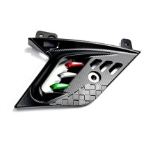 Motorcycle Side Cover Front Wheel Rocker Protector Accessories for GTS300 GTS 300 2024- Black