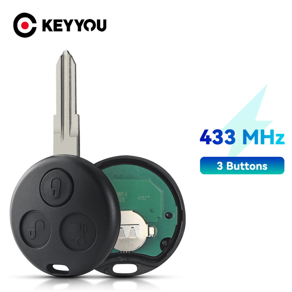 Car Remote Key Ask 433.92Mhz For Mercedes-Benz Smart Fortwo Passion Roadster City Coupe Crossblade Cabrio 6935161653502