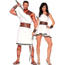 (XL,Men)M-xl Adult Halloween Ancient Greek And Egyptian Couple Samurai Costume Cosplay Warrior Stage Costume