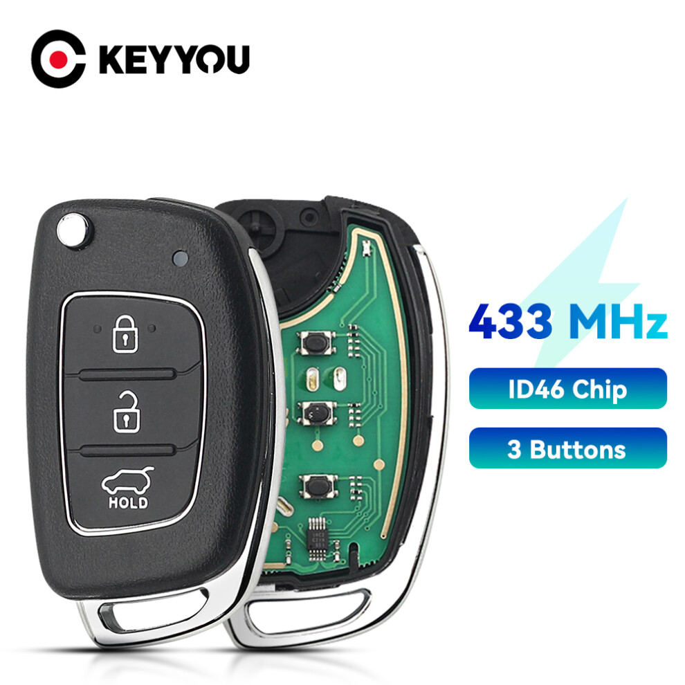 Car Remote Control Key Flip For Hyundai Ix35 Ix25 Ix45 Santa Fe Sonata Id46 Chip Toy40 Blade 6935161653458