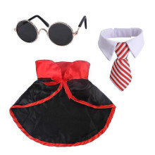 (style1) Pet Halloween Costume Pet Dog Cape And Hat