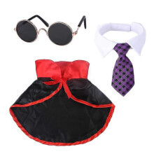 (style2) Pet Halloween Costume Pet Dog Cape And Hat