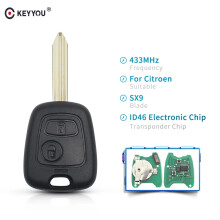 Car remote control Key 2 Buttons 433Mhz For Citroen Saxo Picasso Xsara Berlingo SX9 Blade