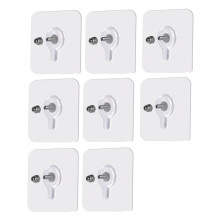 Selbstklebende Schrauben zur Wandmontage im 8er-Pack Transparent 12 mm