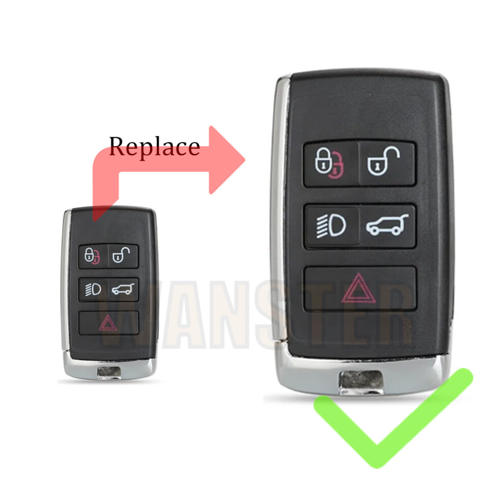 Car Key Housing Fob Case Shell For Land Rover Discovery Freelander Range Rover Sport Evoque For Jaguar F-Pace F-Type Xe Xf Xj 6935161653083