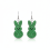 (Green) Glitter Easter Bunny Earrings - 50 Char 5