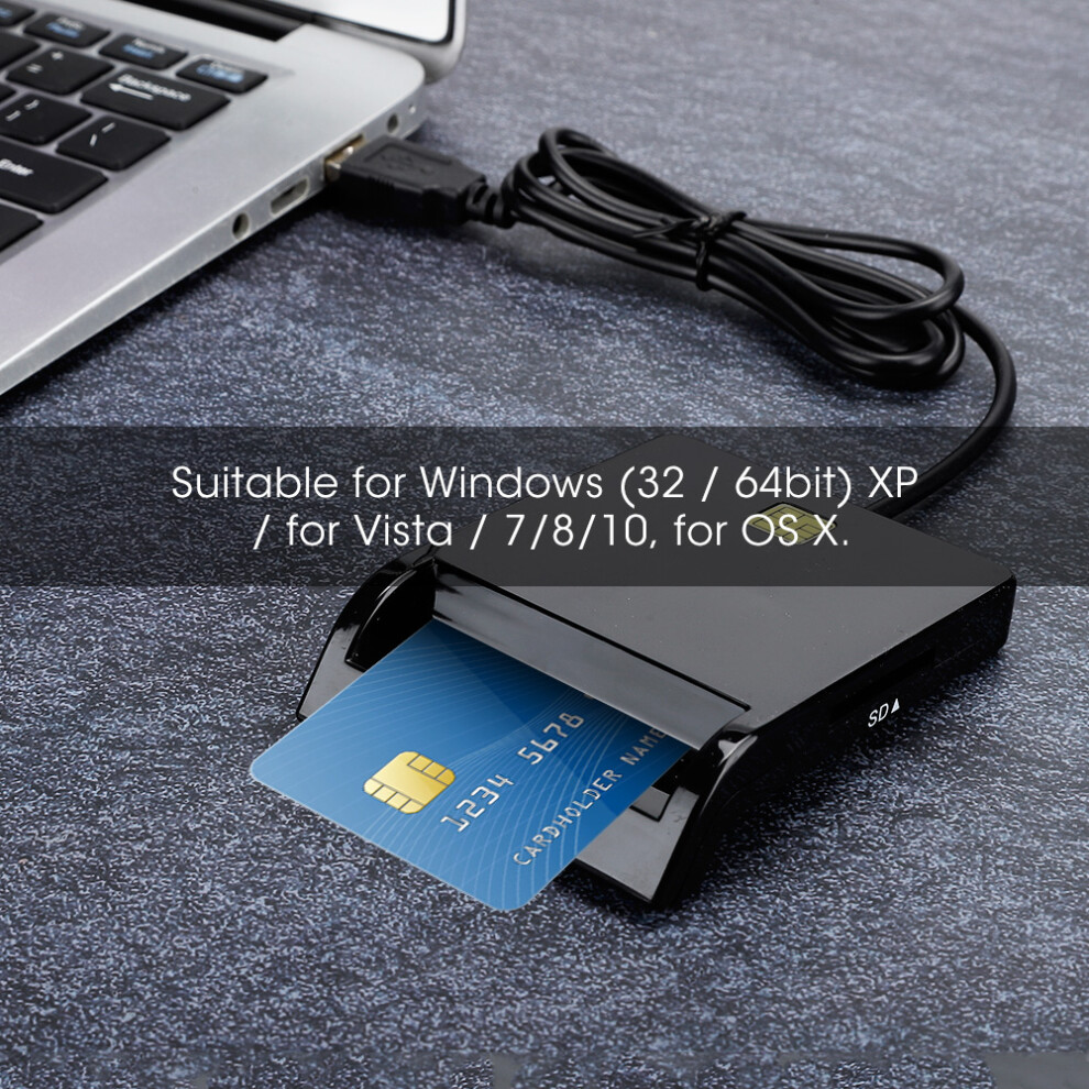 Usb2.0 Multi-Function Smart Card Reader For M2/Ms/Bank/Id/Sim/Card 7681362202498