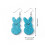 (Blue) Glitter Easter Bunny Earrings - 50 Char 7