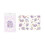 2 Sheets Purple Flower Decals PET Waterproof 2