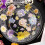2 Sheets Purple Flower Decals PET Waterproof 12