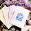2 Sheets Purple Flower Decals PET Waterproof 8
