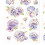 2 Sheets Purple Flower Decals PET Waterproof 13