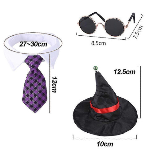 (style4) Pet Halloween Costume Pet Dog Cape And Hat 1