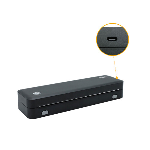 A4 Mini Bærbar Termisk Printer - Bluetooth & USB-C, Blækfri Udskrivning 1