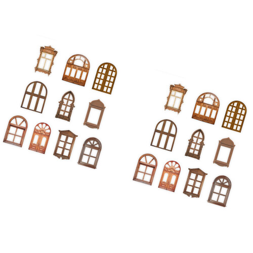 20 Sheets Hollow Window Door Paper for Journal