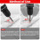 10-Pack Diamond Drill Bits Set, 1/4 5/16 3/8 1/2 Inch Diamond Hole Saw - 1/4 Hex Shank Core Drill Bits for Ceramic 5