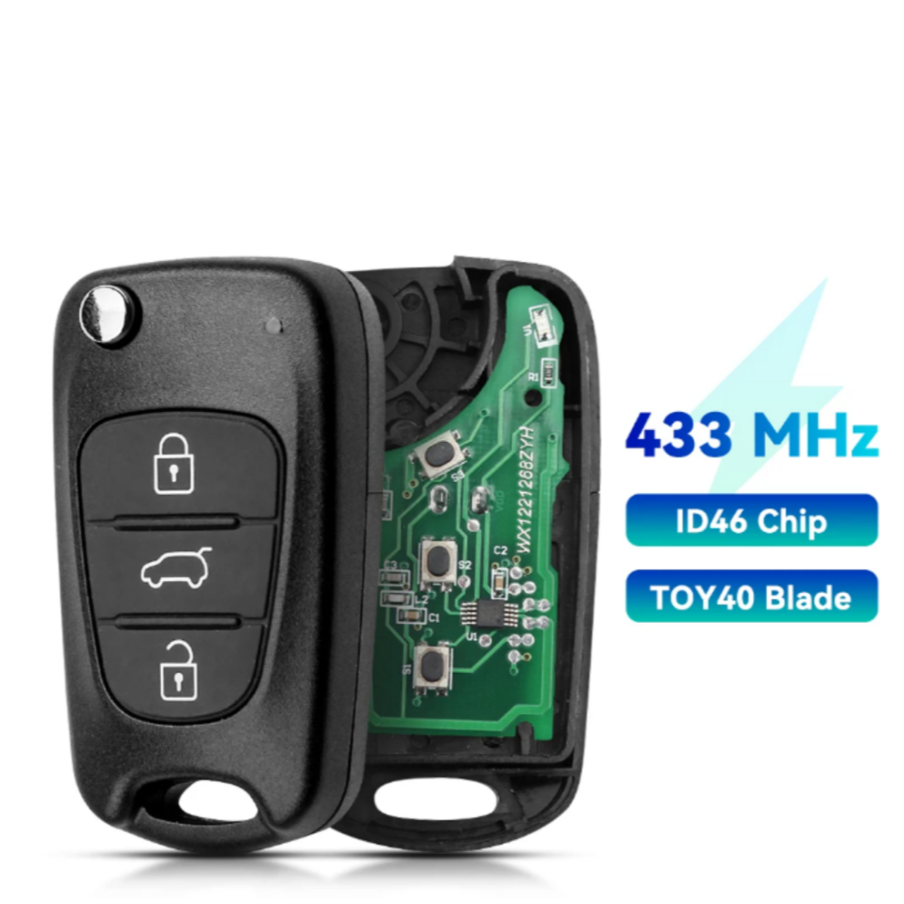 Benma- For Key Control Con 3 Buttons, 433Mhz, Chip Id46 Para Hyundai I30/Ix35,Kia Rio Seedpro Picanto Sportage 6935161651546