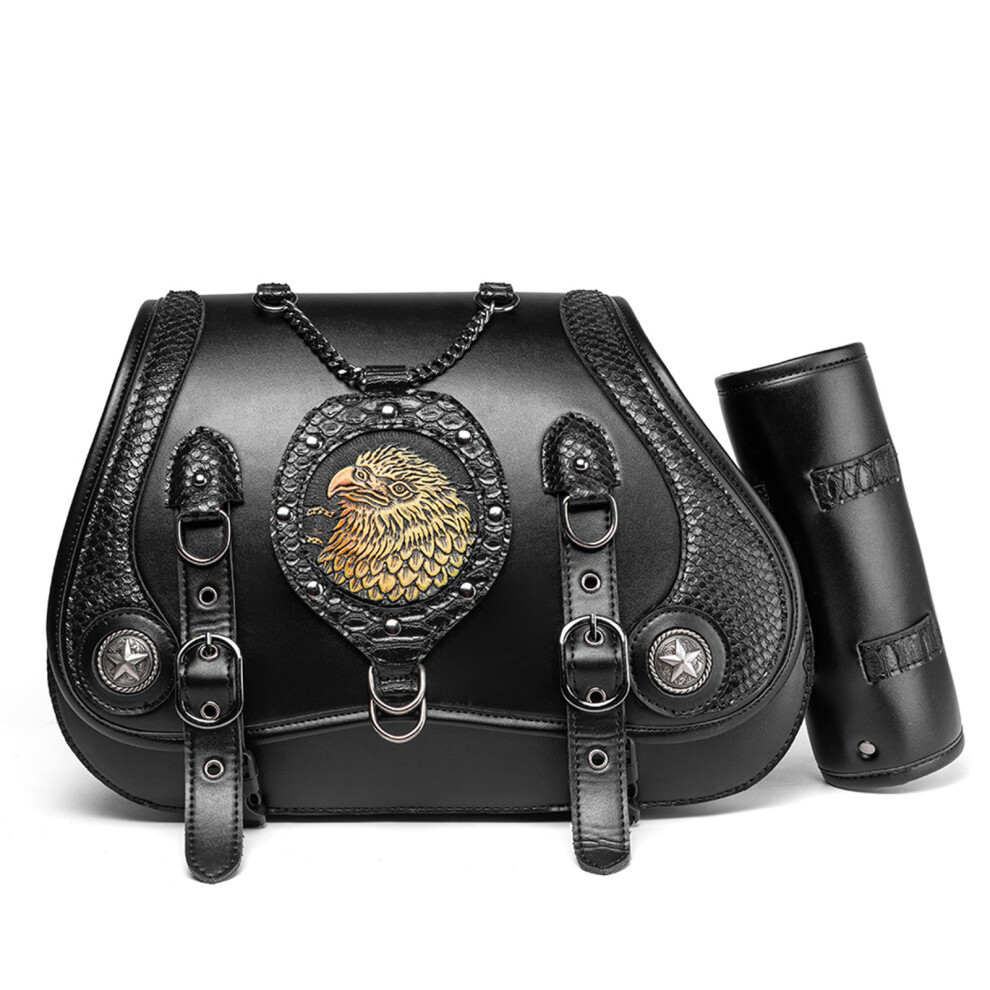 (Bg492bk) Waterproof Motorcycle Saddlebag For Harley Bikes 6424024579290