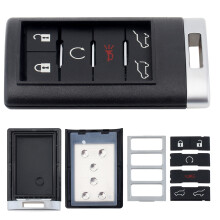 6 Buttons Car Remote Key Shell Fob Case Fit for Cadillac Escalade Remote Key Fob Case Cover N0 Small Key