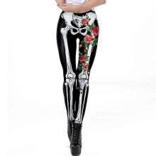 (XL,COLOR 7)Halloween Leggings for Women Funny Graphic Stretchy Pants