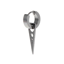 Men Women Brincos Buckle Pendant Ear Stud Triangle Titanium Steel Earrings Gift