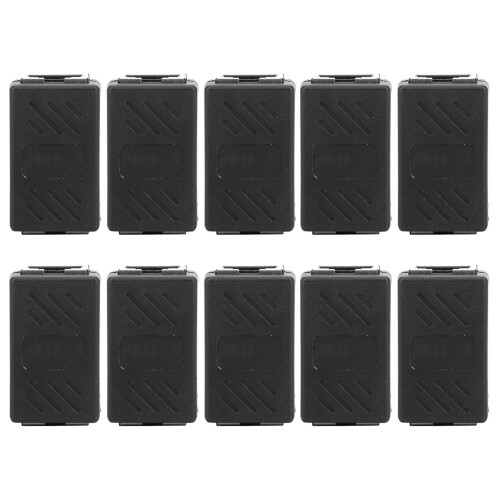 10PCS RJ45 Shielded Network Cable Connectors Black for Ethernet Extension 1