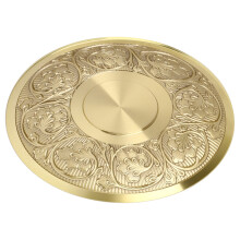 Brass Tea Cup Embossed Pattern Retro European