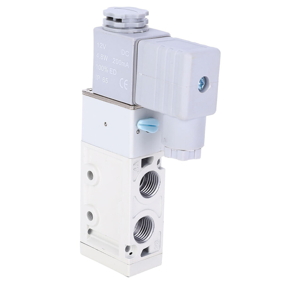 5-Way Solenoid Valve Aluminum Alloy Shell G1/4In Dc12v/24V 7901388146355