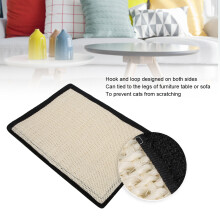 White Sisal Hemp Cat Scratching Board 39x29x0.4cm Furniture Protector