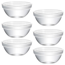 6St Glas Puddingformen Gelee Schalen Lebensmittelbehälter Transparent