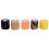 5pcs Disposable Self-Adhesive Tattoo Grip Covers, 5cm, Multiple Colors 2