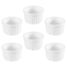 6 stk. keramik reisschüssel, backform, dessert-, salat-, pudingschale