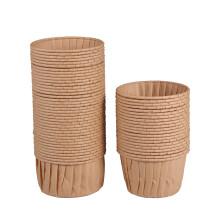 60Pcs Khaki Muffin Cups Oil-Proof Baking Cups for Desserts and Snacks