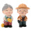 2pcs Grandpa Grandma Cake Topper Set 3