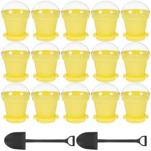 20Stück Blumentopf Cupcake Förmchen, Gelee Förmchen, Dessert Förmchen 1
