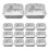30Pièces Barquettes Aluminium Jetables Argentées Pour Cuisson Four 8