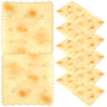 5Stk Künstliche Fake Biscuit Deko Gelb PVC Für Fotorequisiten