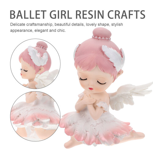 Compact Roze Ballet Resin Voor Thuisdecor 2