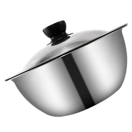 1 Set Edelstahl Rührschüssel Küche Mit Deckel 1