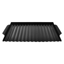 1Set Backform Kohlenstoffstahl Grillplatte Beständig Schwarz