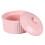 keramik backschale hitzebeständig mit deckel für pudding gelee pink 7