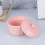 keramik backschale hitzebeständig mit deckel für pudding gelee pink 11