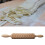 wooden rolling pin with easter egg pattern for home baking 10